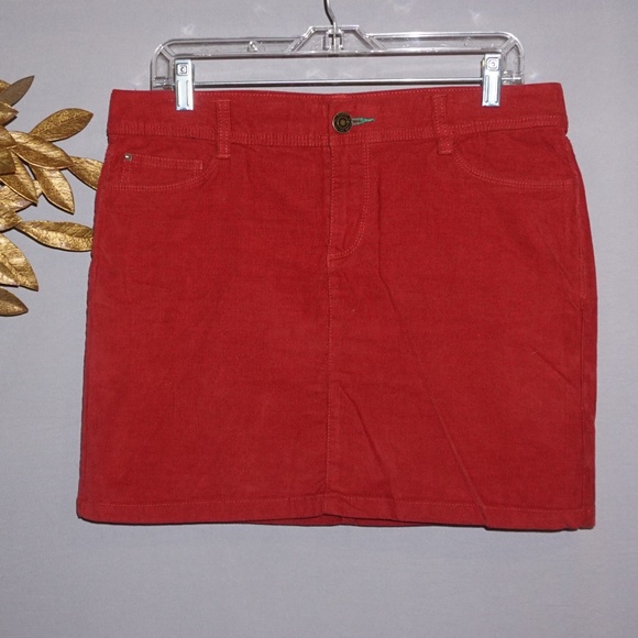 Tommy Hilfiger Corduroy Mini Skirt - Size 10 - Picture 1 of 4